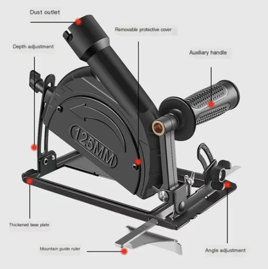 adaptador de amoladora a sierra circular